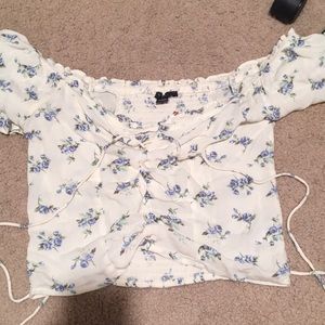 Floral off the shoulder top